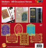 Sticker Frame decorativo com texto em Inglês