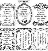 Sticker Decoratief frame met de tekst in het Engels