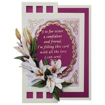 Decorative frame with text in English