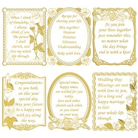 Sticker Decoratief frame met gedichten in het Engels