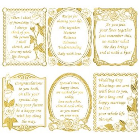 Sticker Marco decorativo con poemas en Inglés
