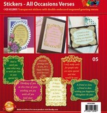 Sticker Zierrahmen mit Gedichten in englisch