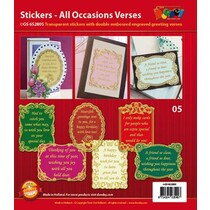 Decorative frame with poems in English