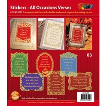 Cornice decorativa con poesie in lingua inglese