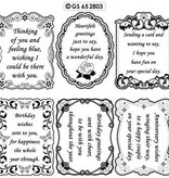 Sticker Zierrahmen mit Gedichten in englisch