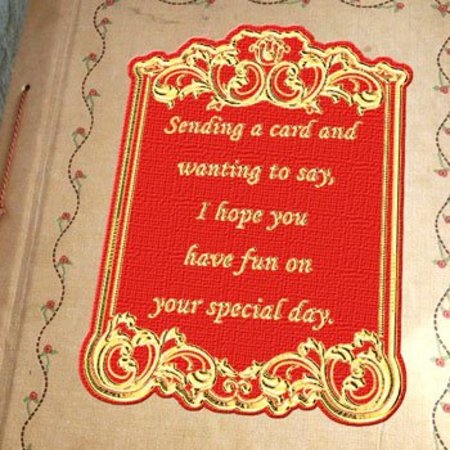 Sticker Zierrahmen mit Gedichten in englisch