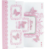 TONIC stampaggio e goffratura cartella: Flip Flop, Cavalletto & Pagina con le rose