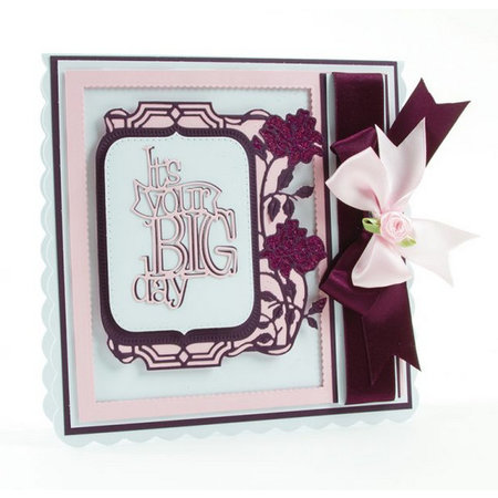 TONIC stamping and embossing folder: Flip Flop, Easel & frame with roses