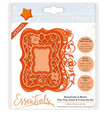 TONIC stempelen en embossing folder: Flip Flop, schildersezel & frame met bloemen