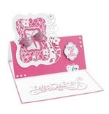 TONIC stamping and embossing folder: Flip Flop, Easel & frame with flowers