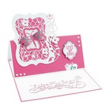 TONIC stempelen en embossing folder: Flip Flop, schildersezel & frame met bloemen