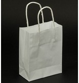 BASTELZUBEHÖR / CRAFT ACCESSORIES Paper bags, white, 5 pieces