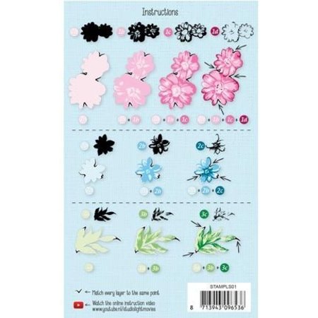 Stempel / Stamp: Transparent timbre Layered, le format A6
