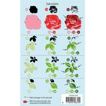 Stempel / Stamp: Transparent timbre Layered, le format A6