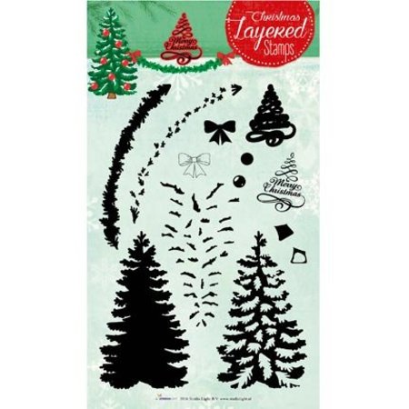 Stempel / Stamp: Transparent Lagdelt stempel, A5 format, stor