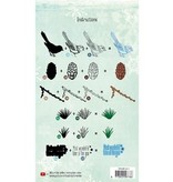 Stempel / Stamp: Transparent Gelaagde stempel, A5-formaat, grote