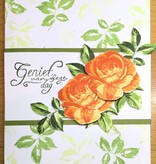 Stempel / Stamp: Transparent selo em camadas, o formato A6