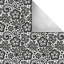 Carta design di Parigi, fiori di retro