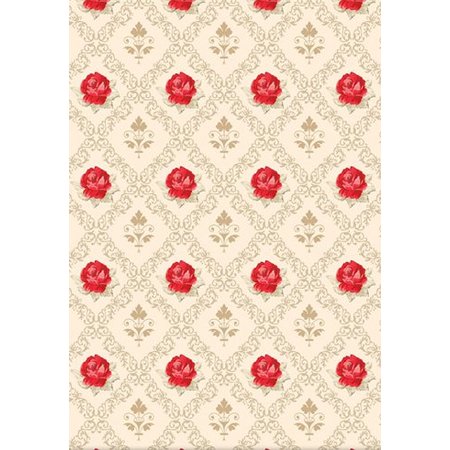 DESIGNER BLÖCKE  / DESIGNER PAPER Designerpapierset Red Roses