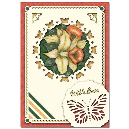 KARTEN und Zubehör / Cards Luxury card layouts, 3 pieces