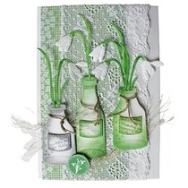 Joy Crafts, blomster 3pcs / 44x79 / 40x69 / 49x93mm