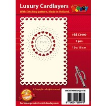 Luxury card layouts for embroidery, 3 pieces