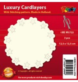 KARTEN und Zubehör / Cards layouts de cartão de luxo para bordados, 3 peças