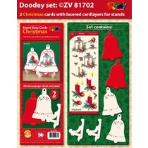 Exclusives Bastelset for 2 Christmas cards + card holder