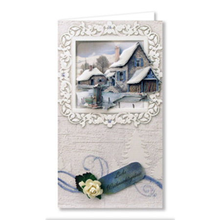 BASTELSETS / CRAFT KITS: Complete card set, winter landscapes for 6 tickets!