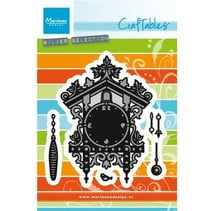 Punching and embossing template: Cuckoo clock