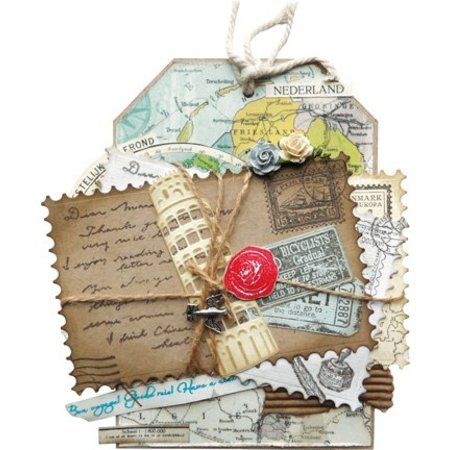 Marianne Design Punching and embossing template: 4 frame in the form of stamps