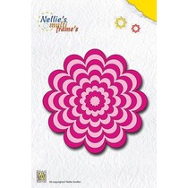 Punching and embossing templates: Multi frame flower
