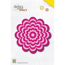 Punching and embossing templates: Multi frame flower