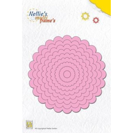 Nellie snellen Punzonatura e goffratura modelli: multi-frame arricciate tondo