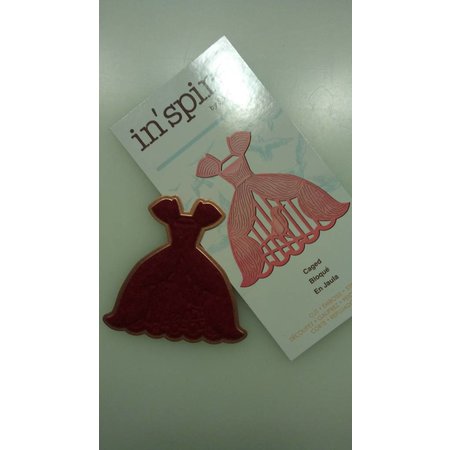 Spellbinders und Rayher Stansning jig, "Inspire Caged" 7,2 x 7,3 cm