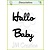 Joy!Crafts und JM Creation Punzonado y estampado en relieve plantillas: texto alemán: "Hola" y "Baby"