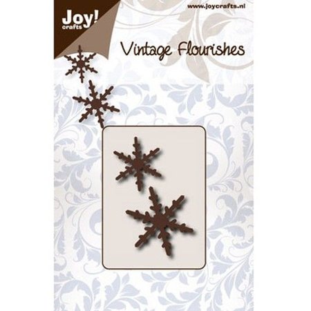Joy!Crafts und JM Creation Punzonado y estampado en relieve plantillas: 2 cristales de nieve