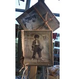 DECOUPAGE AND ACCESSOIRES 4 tovaglioli di design in stile vintage, Ragazzi