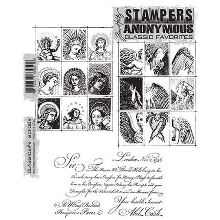 Tim Holtz Mounted stempel, classics 2 scf009