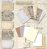 DESIGNER BLÖCKE  / DESIGNER PAPER Card stock assortment Vintage, Vintage stone plaster, white / beige