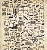 DESIGNER BLÖCKE  / DESIGNER PAPER Card stock assortment Vintage, Vintage stone plaster, white / beige