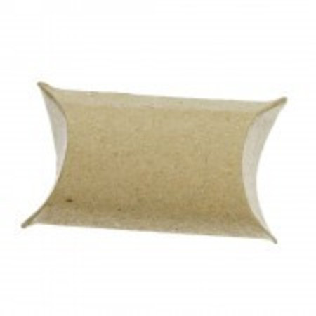 BASTELZUBEHÖR / CRAFT ACCESSORIES 24 Pillow Scatole, 9 x 6 x 3 cm, marrone