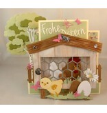Marianne Design Ponsen en embossing sjabloon: hout