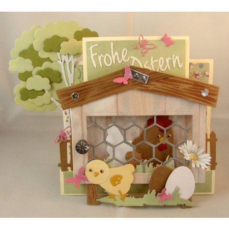 Marianne Design Ponsen en embossing sjabloon: hout