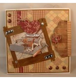 Marianne Design Ponsen en embossing sjabloon: hout
