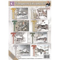 jeu de cartes complet pour 8 cartes de Noël
