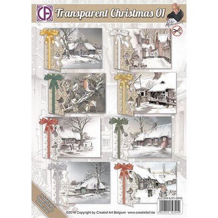 BASTELSETS / CRAFT KITS: jeu de cartes complet pour 8 cartes de Noël