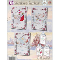 Compleet Card Set 3 kerstkaarten en 3 labels