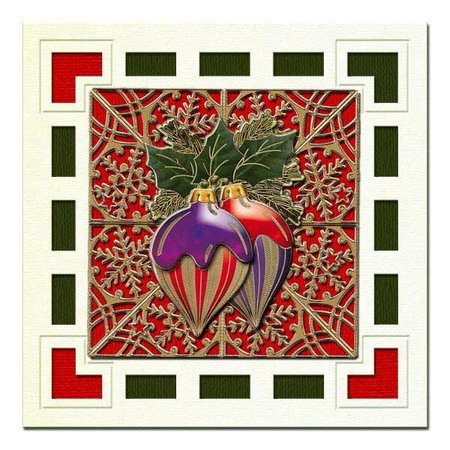 Sticker embossed Ziersticker, Christmas ball