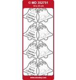 Sticker geprägte Ziersticker, Glocken Labels